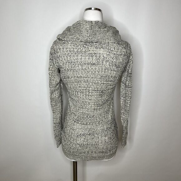 RD Style Women's L/S Harriette Cowl Neck Sweater Small Off-White Black - Picture 3 of 8